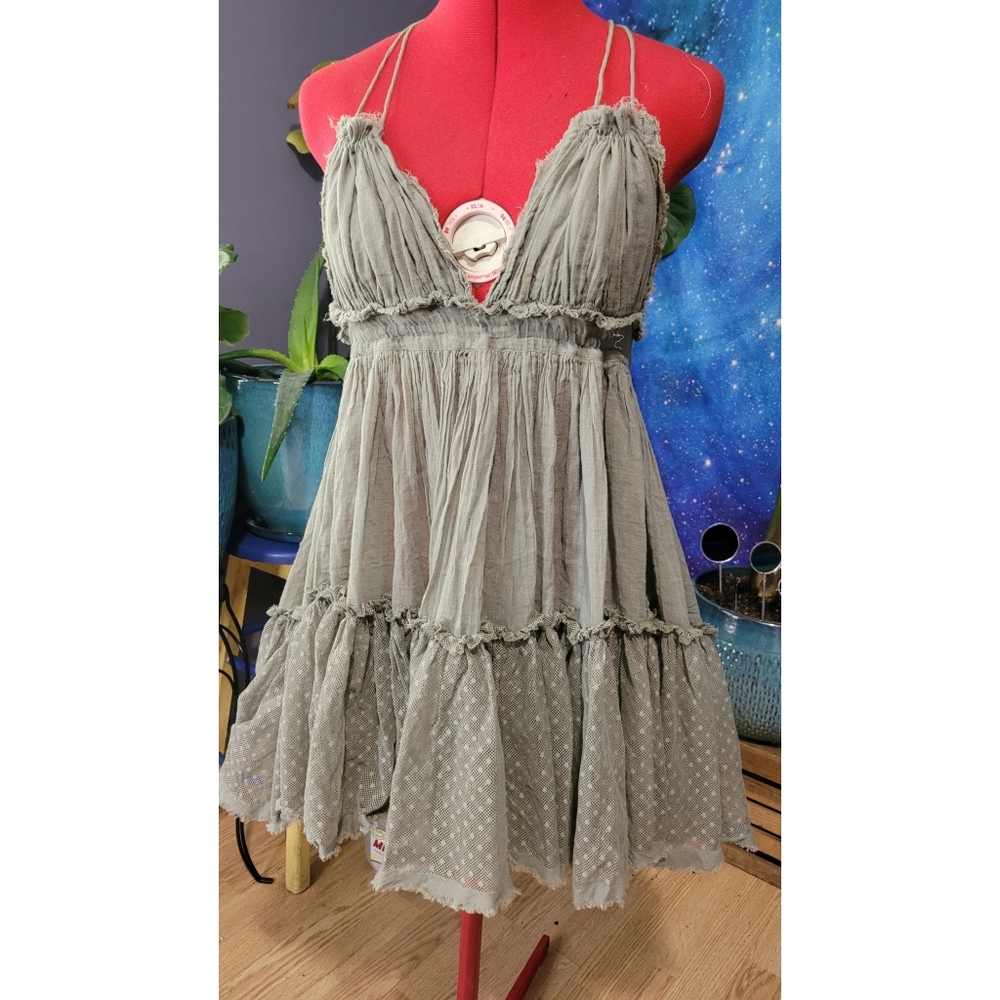 Free People 100 Degrees Dress in Green XS